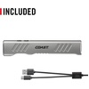 image:imageCoast Slayer Laser 1000 Lumen USBC Rechargeable LED Flashlight with Pocket Clip  Class IIIA 5 mW Laser 650 nm Wavelength