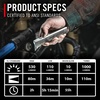 image:imageCoast Slayer RED 1000 Lumen USBC Rechargeable LED Flashlight with Red Mode SpotFlood Memory Mode and Pocket Clip