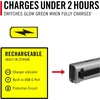 image:imageCoast Slayer RED 1000 Lumen USBC Rechargeable LED Flashlight with Red Mode SpotFlood Memory Mode and Pocket Clip
