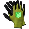 image:imageCoast SG300 High Visibility Glow Nitrile Safety Gloves ANSI Cut Level A1 Touchscreen Compatible Breathable Yellow ExtraLargeXLarge Pack of 1