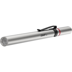 image:imageCoast A9R 54 Lumen Rechargeable Inspection Beam LED Penlight with Flex Charge and Charging Cap SilverBlack