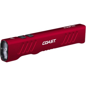 image:imageCoast Slayer 1150 Lumen USBC Rechargeable LED Flashlight with SpotFlood Memory Mode and Pocket Clip SilverRed