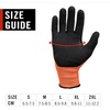 image:imageCoast SG400 High Visibility Nitrile Safety Gloves ANSI Cut Level A3 Touchscreen Compatible Breathable Orange ExtraLarge
