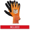 image:imageCoast SG400 High Visibility Nitrile Safety Gloves ANSI Cut Level A3 Touchscreen Compatible Breathable Orange ExtraLarge