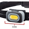 image:imageCoast RL10 560 Lumen Dual Color LED Headlamp with Flood and Spot Beams Variable Light Control COB Alkaline Dual Power NonSlip Band 3 x AAA Included