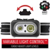 image:imageCoast RL20R 1000 Lumen TriColor LED Rerchargeable Headlamp with Flood and Spot Beams Variable Light Control Fixed Focus UltraStrap RedGreen Modes