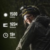 image:imageCoast WPH30R 1500 Lumen Waterproof Ultra Bright IP68 USB RechargeableDual Power Headlamp 5 Modes with Spot and Flood Beams BlueBlackFlashlight