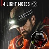 image:imageCoast WPH30R 1500 Lumen Waterproof Ultra Bright IP68 USB RechargeableDual Power Headlamp 5 Modes with Spot and Flood Beams BlueBlackFlashlight