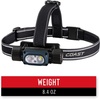 image:imageCoast WPH34R 2000 Lumen Waterproof Ultra Bright IP68 USB RechargeableDual Power Headlamp 6 Modes with Spot and Flood Beams BlueBlackBlackBlue