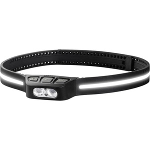 image:imageCoast LHS500R 500 Lumen Waterproof Rechargeable LED Headlamp 360Degree Safety Lighting Silicone Head Strap Four Light Modes Memory Mode
