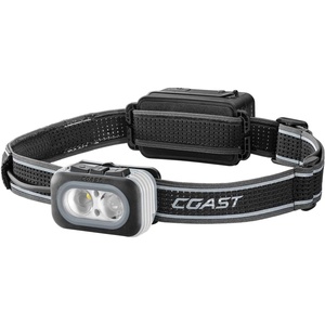 image:imageCoast RL20R 1000 Lumen TriColor LED Rerchargeable Headlamp with Flood and Spot Beams Variable Light Control Fixed Focus UltraStrap RedGreen Modes
