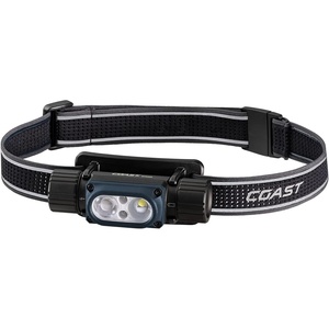 image:imageCoast WPH30R 1500 Lumen Waterproof Ultra Bright IP68 USB RechargeableDual Power Headlamp 5 Modes with Spot and Flood Beams BlueBlackFlashlight