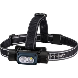 image:imageCoast WPH34R 2000 Lumen Waterproof Ultra Bright IP68 USB RechargeableDual Power Headlamp 6 Modes with Spot and Flood Beams BlueBlackBlackBlue
