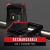 image:imageCoast CL20R 1750 Lumen Rechargeable Dual Power Rotating LED Magnetic Clamp Light with Wide Angle Flood Beam BlackRed