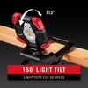 image:imageCoast CL20R 1750 Lumen Rechargeable Dual Power Rotating LED Magnetic Clamp Light with Wide Angle Flood Beam BlackRed