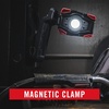 image:imageCoast CL20R 1750 Lumen Rechargeable Dual Power Rotating LED Magnetic Clamp Light with Wide Angle Flood Beam BlackRed