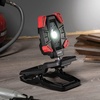 image:imageCoast CL40R 3900 Lumen Rechargeable Dual Power Rotating LED Aluminum Clamp Light with Wide Angle Flood Beam BlackRed