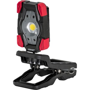 image:imageCoast CL20R 1750 Lumen Rechargeable Dual Power Rotating LED Magnetic Clamp Light with Wide Angle Flood Beam BlackRed