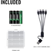 image:imageCoast AAA USBC Rechargeable Batteries ZITHIONX Lithium Ion 15v 750 mAh Long Lasting Charges Under 13 Hours Charging Cable Included 4Battery PackAAA USBC  4Pack