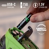 image:imageCoast AAA USBC Rechargeable Batteries ZITHIONX Lithium Ion 15v 750 mAh Long Lasting Charges Under 13 Hours Charging Cable Included 4Battery PackAAA USBC  4Pack