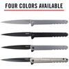 image:imageCoast Founders Collection LX533 ORIGIN Gentlemans EDC Folding Pocketknife DAMASCUS StainlessSteel Handle Flipper Tab Frame Lock Pocket Clip Black Nitride StainlessSteel Blade