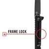 image:imageCoast Founders Collection ORIGIN EDC LX532 Folding Pocketknife Flipper Tab Frame Lock Pocket Clip StainlessSteel BlackBLACK