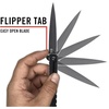 image:imageCoast Founders Collection ORIGIN EDC LX532 Folding Pocketknife Flipper Tab Frame Lock Pocket Clip StainlessSteel BlackBLACK