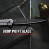 image:imageCoast Founders Collection ORIGIN EDC LX532 Folding Pocketknife Flipper Tab Frame Lock Pocket Clip StainlessSteel BlackSTAINLESS