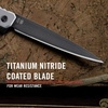 image:imageCoast Founders Collection ORIGIN EDC LX532 Folding Pocketknife Flipper Tab Frame Lock Pocket Clip StainlessSteel BlackSTAINLESS