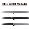 image:imageCoast Founders Collection ORIGIN EDC LX532 Folding Pocketknife Flipper Tab Frame Lock Pocket Clip StainlessSteel BlackSTAINLESS