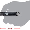 image:imageCoast KL20R 380 Lumen EDC Rechargeable Lightweight LED Keychain Flashlight Black