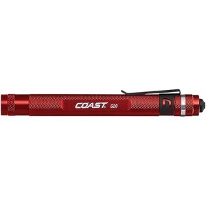 image:imageCOAST G20 Inspection Beam LED Penlight with Adjustable Pocket Clip and Consistent EdgeToEdge Brightness Red 54 lumensOrange