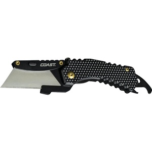 image:imageCoast DX126 12 In Stainless Steel Razor Blade Pocket Knife with DOUBLE LOCK and Nylon Handle