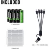 image:imageCoast AA USBC Rechargeable Batteries ZITHIONX Lithium Ion 15v 2400 mAh Long Lasting Charges Under 25 Hours Charging Cable Included 8Battery PackAA USBC  8Pack
