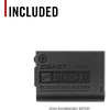 image:imageCoast ZX360 LithiumIon Rechargeable Battery with Battery Charge Indicator and Overcharge Protection USBC ONLY Compatible FLX25R and FLX27R Headlamps