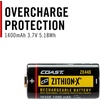 image:imageCoast ZX440 LithiumIon Rechargeable Battery with Battery Charge Indicator and Overcharge Protection USBC ONLY Compatible XT7R and XP7R Flashlights