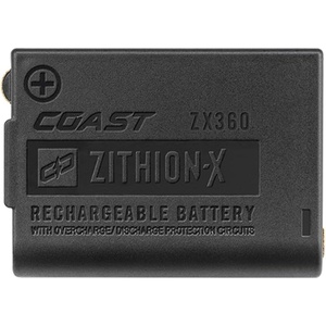 image:imageCoast ZX360 LithiumIon Rechargeable Battery with Battery Charge Indicator and Overcharge Protection USBC ONLY Compatible FLX25R and FLX27R Headlamps