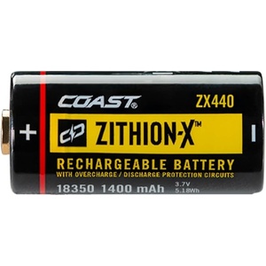 image:imageCoast ZX440 LithiumIon Rechargeable Battery with Battery Charge Indicator and Overcharge Protection USBC ONLY Compatible XT7R and XP7R Flashlights