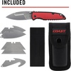 image:imageCOAST SHIFT EDC Replaceable Blade Folding Knife Liner Lock Double Lock Pocket Clip Thumb Studs for Everyday Carry Sheath IncludedShift