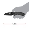 image:imageCoast CONTRA EDC Folding Pocketknife Flip Tab Frame Lock Pocket Clip StainlessSteel Wharncliff Blade