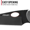 image:imageCoast CONTRA EDC Folding Pocketknife Flip Tab Frame Lock Pocket Clip StainlessSteel Wharncliff Blade