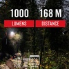 image:imageCoast FL75R Rechargeable 1000 Lumen Dual Color Twist Focus LED Headlamp Black