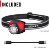 image:imageCoast FL85R 1000 Lumen TriColor WhiteRedGreen Focusing Rechargeable LED Headlamp Builtin Rechargeable BatteryBuiltIn Battery