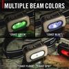 image:imageCoast RL35R VoiceControlled 1100 Lumen Rechargeable LED Headlamp with ARC280 Lighting 4 Color Modes RearFacing Safety Signal Variable Light Control and USBC Charge Port