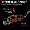 image:imageCoast RL35R VoiceControlled 1100 Lumen Rechargeable LED Headlamp with ARC280 Lighting 4 Color Modes RearFacing Safety Signal Variable Light Control and USBC Charge Port