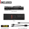 image:imageCoast TX300R 3000 Lumen Rechargeable Long Range Tactical LED Flashlight with Strobe Spot and Flood Beams  POWERiQ Digital Display Durable Aluminum Build