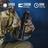 image:imageCoast TX300R 3000 Lumen Rechargeable Long Range Tactical LED Flashlight with Strobe Spot and Flood Beams  POWERiQ Digital Display Durable Aluminum Build