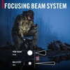 image:imageCoast TX300R 3000 Lumen Rechargeable Long Range Tactical LED Flashlight with Strobe Spot and Flood Beams  POWERiQ Digital Display Durable Aluminum Build