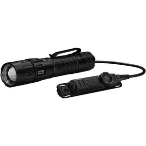 image:imageCoast TX300R 3000 Lumen Rechargeable Long Range Tactical LED Flashlight with Strobe Spot and Flood Beams  POWERiQ Digital Display Durable Aluminum Build  Flashlight amp Remote Switch Included