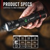 image:imageCoast G60R 1000 Lumen Waterproof Rechargeable LED Flashlight 2Pack